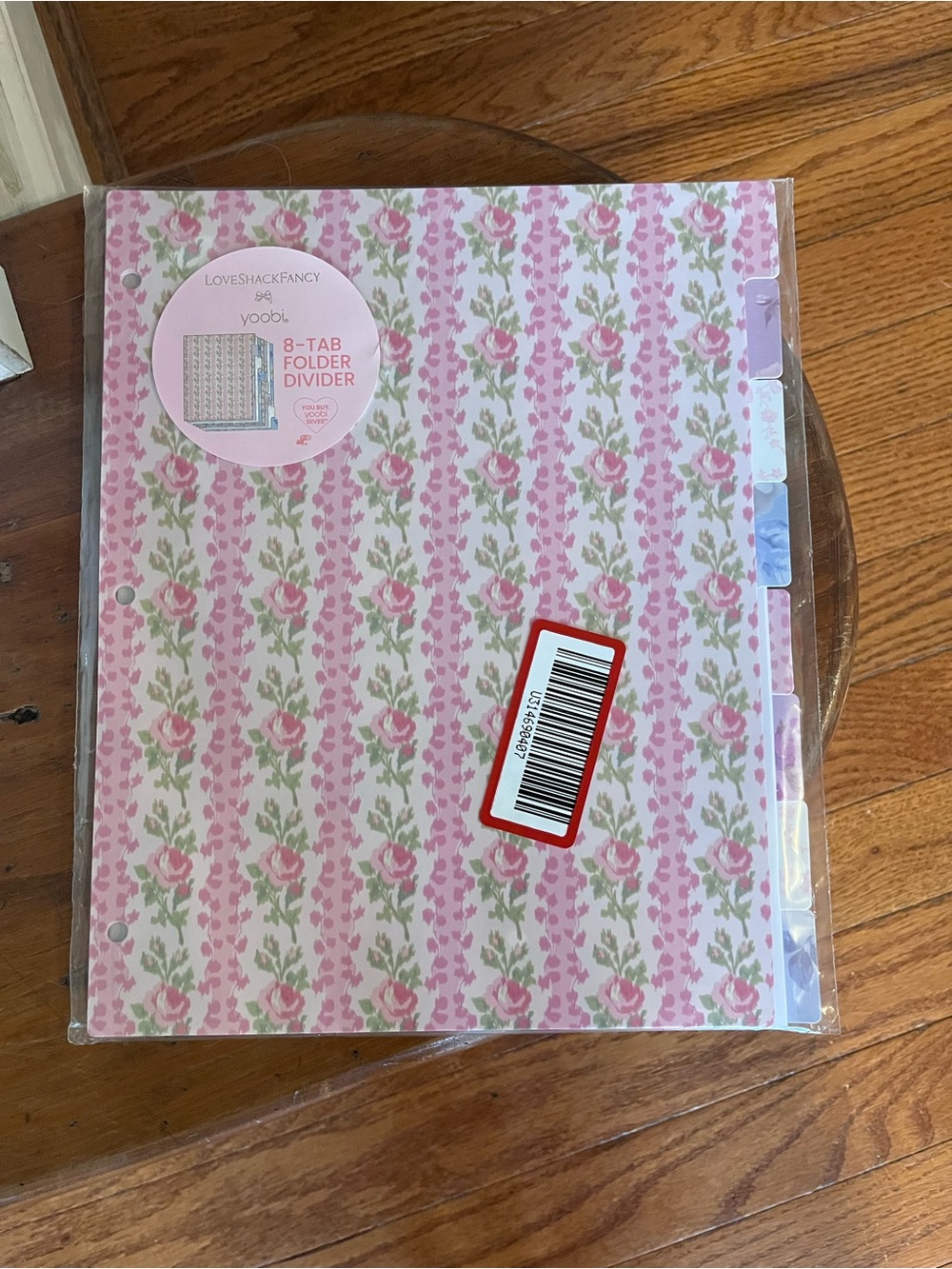LoveShackFancy x Target - Yoobi Blooming Heirloom Tab Dividers, 8 Tabs - Picture 5 of 7